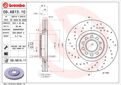 Dischi freno anteriore Audi (faw) A4 (B7, 8YC) 04/03-