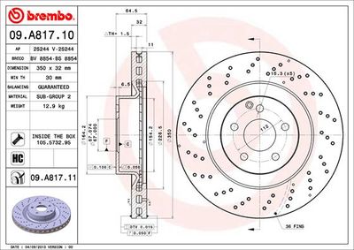 Dischi freno anteriore Mercedes-Benz e-class (W211) 0