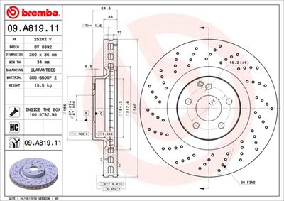 Dischi freno anteriore Mercedes-Benz e-class (W211) 0