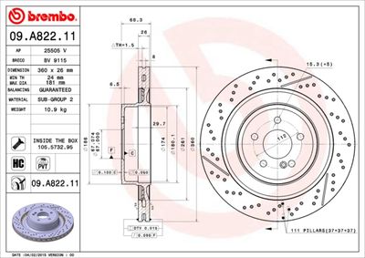 Dischi freno posteriore Mercedes-Benz c-class Coupé (c
