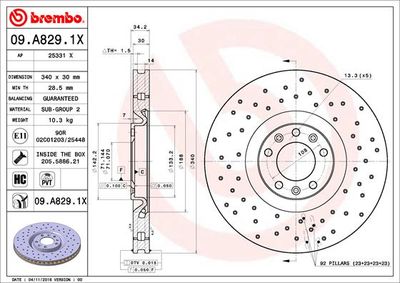 Dischi freno anteriore Peugeot rcz 03/10-12/15