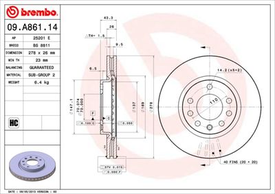 Dischi freno anteriore Opel Corsa d (S07) 07/06-08/14