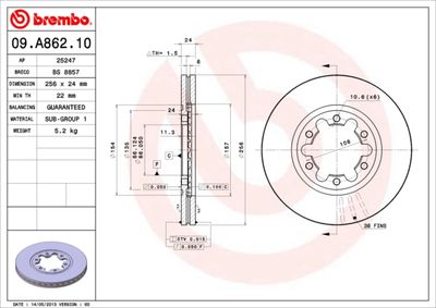 Dischi freno anteriore Ford ranger (er, eq, r_) 04/97