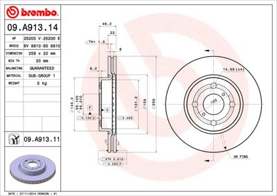 Dischi freno anteriore Daihatsu charade 05/11-> / toy