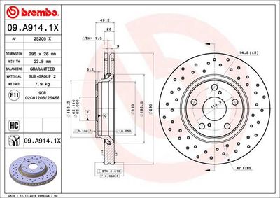 Dischi freno anteriore Toyota auris (_E15_) 10/06-09/