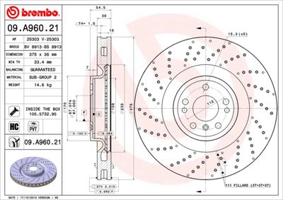 Dischi freno anteriore Mercedes-Benz gl-class (X166)
