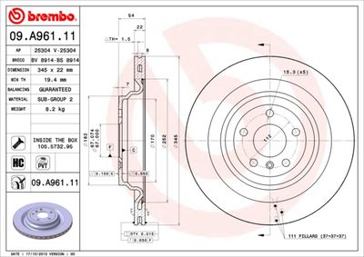Dischi freno posteriore Mercedes-Benz gl-class (X166)