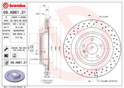 Dischi freno posteriore Mercedes-Benz gl-class (X166)