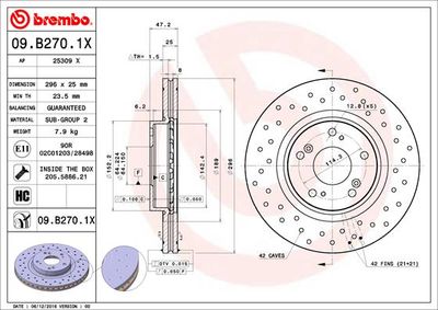 Dischi freno anteriore Honda accord VIII (cu) 04/08->