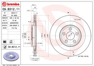 Dischi freno posteriore Jaguar xf (X250) 03/08-04/15 /
