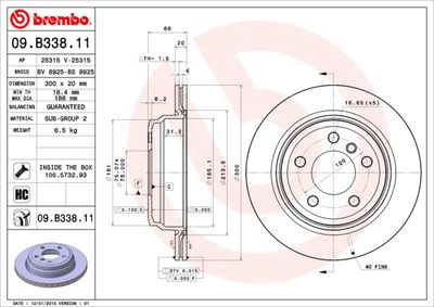 Dischi freno posteriore BMW (brilliance) 3 series (F30
