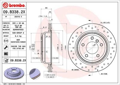Dischi freno posteriore BMW (brilliance) X1 (E84) 03/1