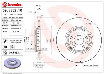 Dischi freno anteriore IV (bh_) 11/12->