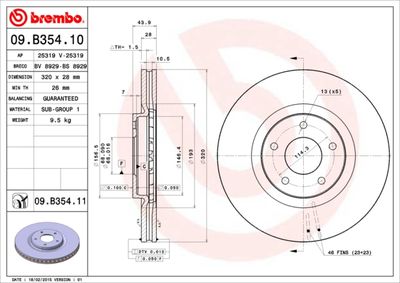Dischi freno anteriore (dfac) auto (J10) 12