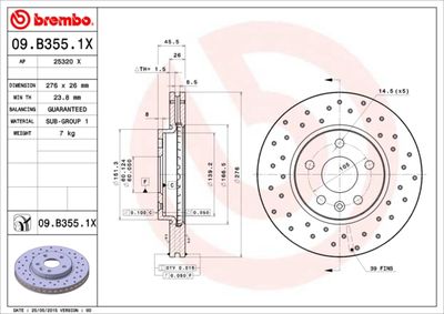 Dischi freno anteriore Chevrolet aveo hatchback (T300