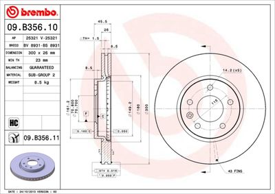 Dischi freno anteriore buick (sgm) excelle gt (CP2) 0