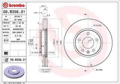Dischi freno anteriore Opel insignia b country tourer