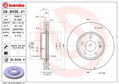 Dischi freno anteriore Mercedes-Benz (bbdc) gla (X156