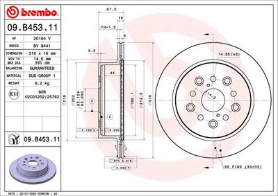 Dischi freno posteriore Lexus ls (_F2_) 10/94-12/00 /