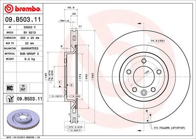 Dischi freno posteriore Land Rover discovery V (L462)