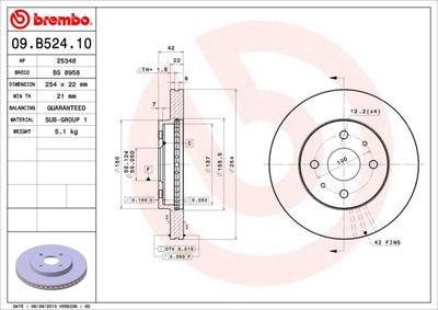 Dischi freno anteriore Daihatsu materia (M4_) 10/06->