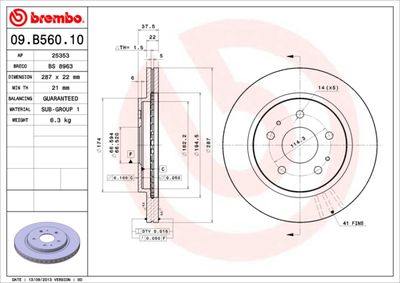 Dischi freno anteriore Daihatsu terios (J2_) 11/05->