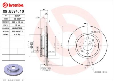 Dischi freno anteriore Hyundai i20 (pb, pbt) 08/08->