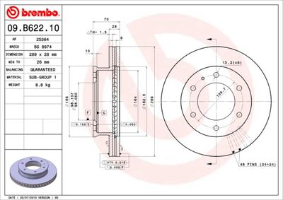 Dischi freno anteriore Ford ia ranger pickup (