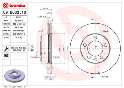 Dischi freno anteriore NV400 bus (X62, X62B) 1