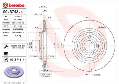 Dischi freno posteriore Mercedes-Benz sl (R231) 01/12-