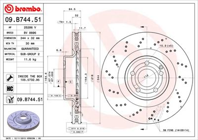 Dischi freno anteriore Mercedes-Benz e-class (W212) 0