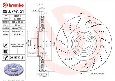 Dischi freno anteriore Mercedes-Benz cls (C218) 01/11