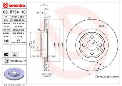 Dischi freno anteriore MINI MINI (R56) 11/05-01/14 /