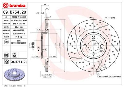 Dischi freno anteriore MINI MINI (R56) 11/05-01/14 /