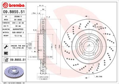 Dischi freno anteriore Mercedes-Benz cls (C218) 01/11