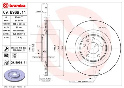 Dischi freno posteriore Audi (faw) A4L (B8, 828) 11/08