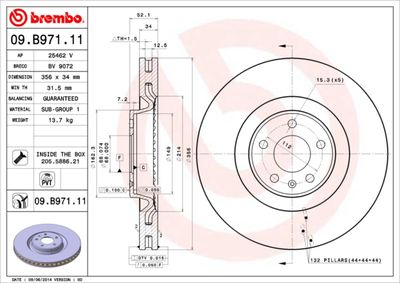 Dischi freno anteriore Audi (faw) A6L (C7, 4x8, 4XL)
