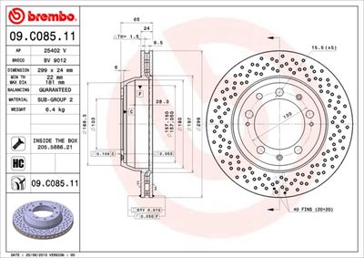 Dischi freno posteriore Porsche 911 (993) 10/93-09/97