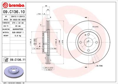 Dischi freno anteriore Mazda MX-5 II (nb) 01/98-10/05