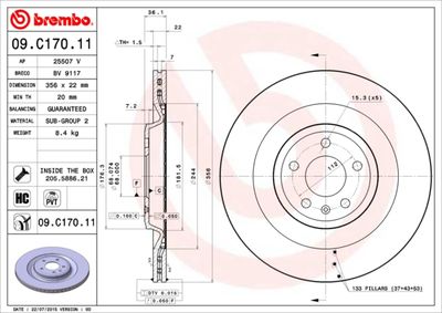 Dischi freno posteriore Audi (faw) A6L (C7, 4x8, 4XL)