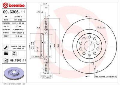 Dischi freno anteriore Audi A3 (8V1, 8VK) 04/12-> / a