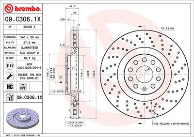 Dischi freno anteriore Audi A3 (8V1, 8VK) 04/12-> / a