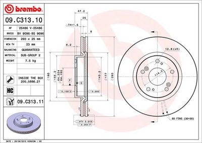 Dischi freno anteriore Honda civic IX (fk) 02/12-> /
