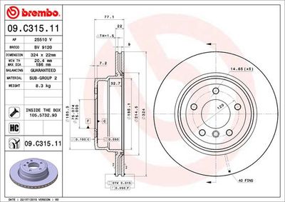 Dischi freno posteriore BMW 1 convertible (E88) 12/07-
