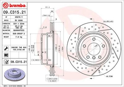 Dischi freno posteriore BMW 1 convertible (E88) 12/07-