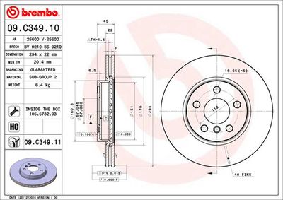 Dischi freno anteriore BMW 2 active tourer (F45) 11/1