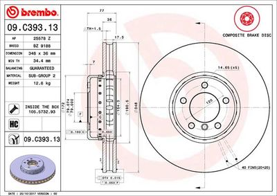 Dischi freno anteriore BMW 5 (E60) 12/01-03/10 / BMW