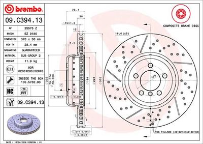 Dischi freno anteriore BMW (brilliance) 3 series (F30