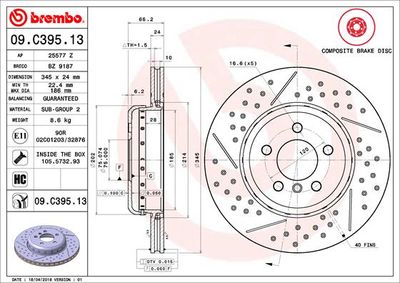 Dischi freno posteriore BMW (brilliance) 3 series (F30