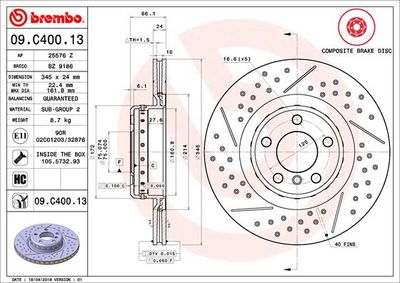Dischi freno posteriore BMW (brilliance) 3 series (F30